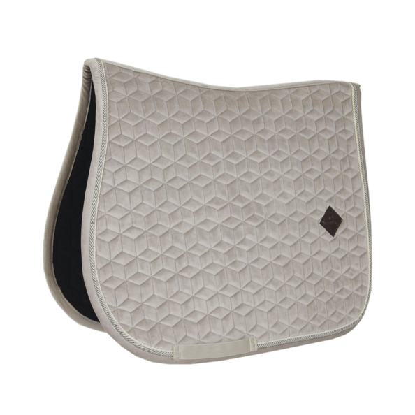 Kentucky Horsewear Springschabracke Basic Velvet Sattelunterlage Beige Full | kavalio - für mich und mein Pferd