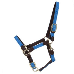 Kentucky Horsewear Stallhalfter Plaited Nylon Halfter Nylonhalfter Hellblau Full | kavalio - für mich und mein Pferd