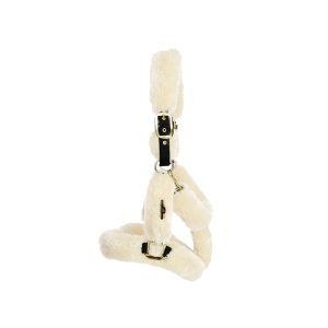 Kentucky Horsewear Transporthalfter Lammfell Nylonhalfter Lammfellhalfter Natur Cob | kavalio - für mich und mein Pferd