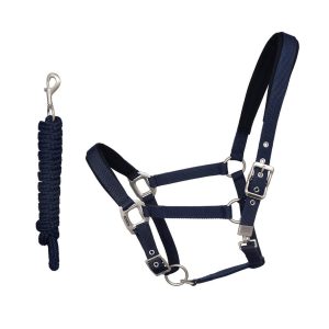Kingsland Halfter Classic mit Strick Navy Full | kavalio - für mich und mein Pferd