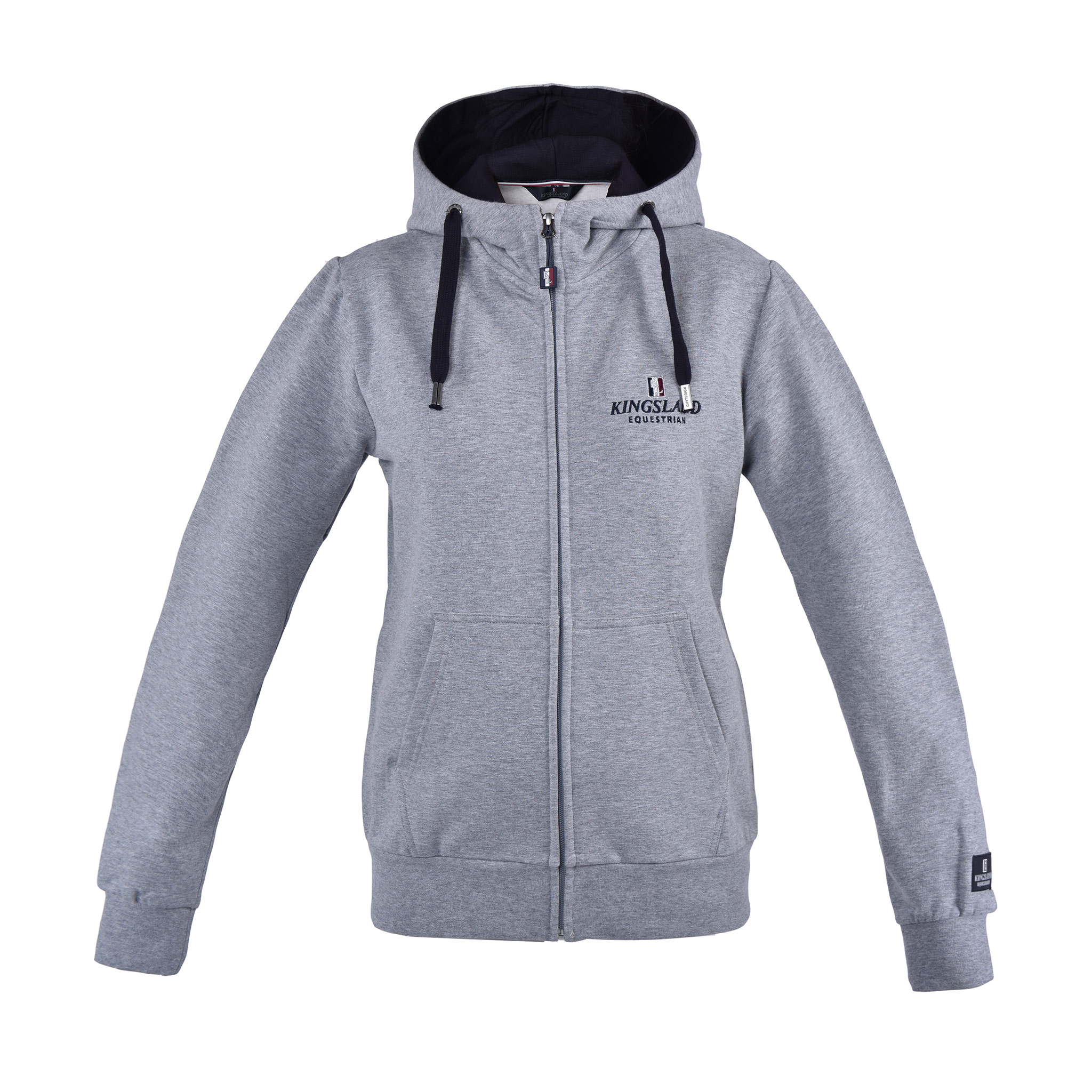 Kingsland Sweat Jacket Unisex Classic Hood Grey XS | kavalio - für mich und mein Pferd