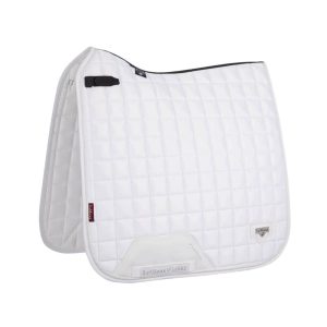 LeMieux Schabracke LM Loire Classic Satin Dressage Square Dressurschabracke White L / Warmblut | kavalio - für mich und mein Pferd