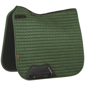 LeMieux Schabracke LM Luxury Dressage Square Classic Dressurschabracke Hunter Green L / Warmblut | kavalio - für mich und mein Pferd