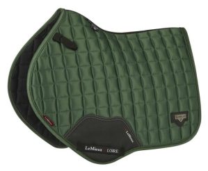 LeMieux Schabracke Loire Classic Satin CC Square Springschabracke Hunter Green L | kavalio - für mich und mein Pferd