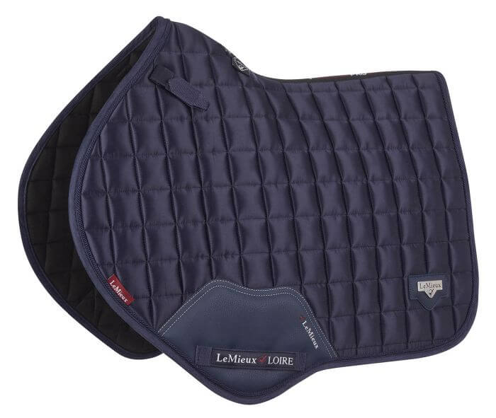 LeMieux Schabracke Loire Classic Satin CC Square Springschabracke Navy L | kavalio - für mich und mein Pferd