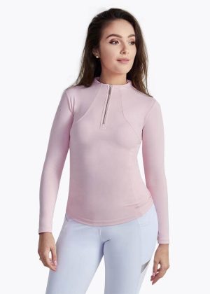 Maximilian Equestrian Base Layer Damen Long Sleeve Funktionsshirt Pink M | kavalio - für mich und mein Pferd
