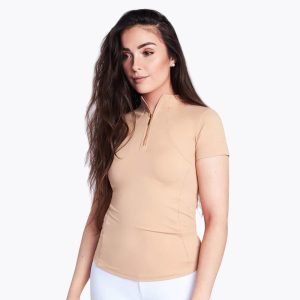 Maximilian Equestrian Base Layer Damen Short Sleeve Funktionsshirt Nude S | kavalio - für mich und mein Pferd