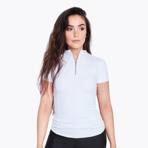 Maximilian Equestrian Base Layer Damen Short Sleeve Funktionsshirt White/ Silver L | kavalio - für mich und mein Pferd