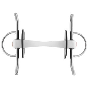 Nathe Schenkeltrense biegsame Stange 20 mm Kunststoffgebiss 140 | kavalio - für mich und mein Pferd