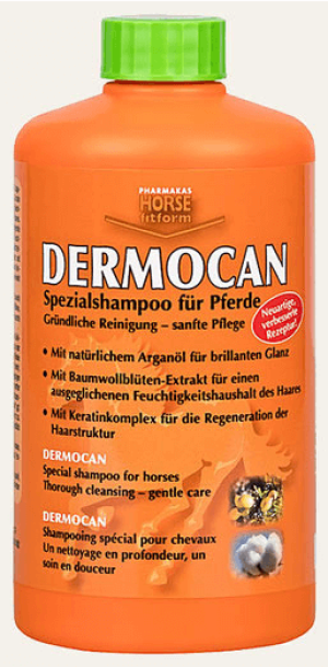 Pharmakas Horse Fitform -Mini- Dermocan Spezialshampoo | kavalio - für mich und mein Pferd