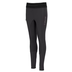 Pikeur Reitleggings Kinder Ida Grip Athleisure Ganzbesatz Classic Anthracite 140 | kavalio - für mich und mein Pferd