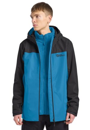 Jack Wolfskin Jack Wolfskin Taubenberg 3in1 Jacket Men 3 in 1 Jacke Herren S blue aurora blue – aurora blue S