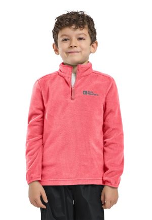 Jack Wolfskin Jack Wolfskin Taunus Halfzip Kids Fleecepullover Kinder 104 red sunset coral – sunset coral 104