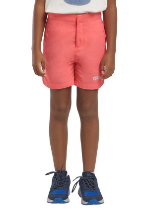 Jack Wolfskin Jack Wolfskin Sun Shorts Kids Kurze Outdoorhose Kinder 104 red sunset coral – sunset coral 104