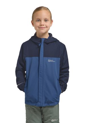 Jack Wolfskin Jack Wolfskin Tucan Jacket Kids Regenjacke Kinder 104 blue Evening Sky – Evening Sky 104