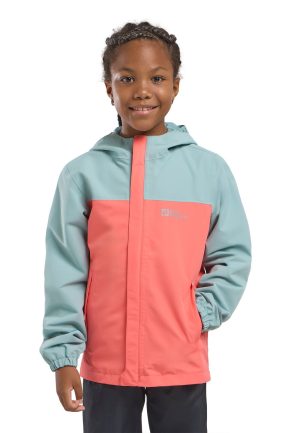 Jack Wolfskin Jack Wolfskin Tucan Jacket Kids Regenjacke Kinder 104 red sunset coral – sunset coral 104