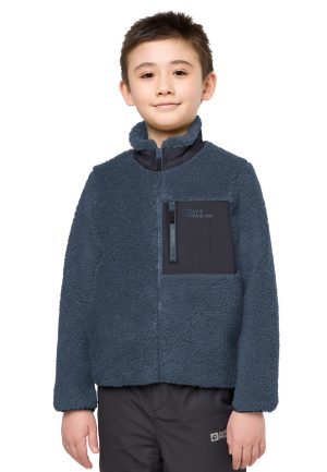 Jack Wolfskin Jack Wolfskin Ice Curl Jacket Kids Fleecejacke Kinder 116 blue midnight sky – midnight sky 116