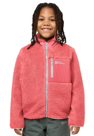 Jack Wolfskin Jack Wolfskin Ice Curl Jacket Kids Fleecejacke Kinder 152 red sunset coral – sunset coral 152