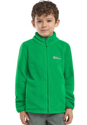 Jack Wolfskin Jack Wolfskin Taunus Jacket Kids Fleecejacke Kinder 104 green mystic green – mystic green 104