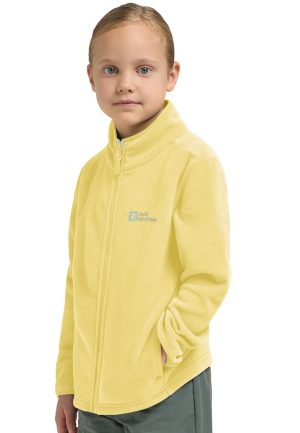 Jack Wolfskin Jack Wolfskin Taunus Jacket Kids Fleecejacke Kinder 104 yellow lemon ice – lemon ice 104