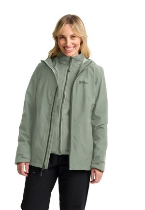 Jack Wolfskin Jack Wolfskin Moonrise 3in1 Jacket Women 3 in 1 Jacke Damen M green mint leaf – mint leaf M