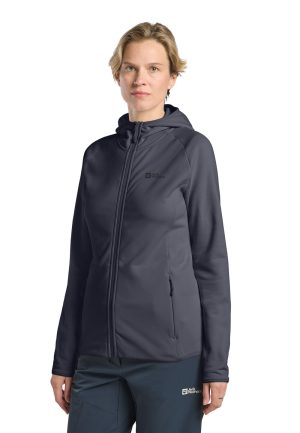 Jack Wolfskin Jack Wolfskin Baiselberg Hooded FZ Women Fleecejacke Damen S grey