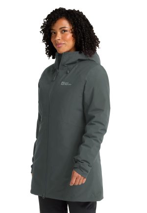 Jack Wolfskin Jack Wolfskin Heidelstein Ins Jacket Women Wasserdichte Winterjacke Damen S green slate green – slate green S