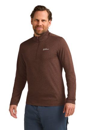 Jack Wolfskin Jack Wolfskin SKY Thermal HZ Men Langarm Funktionsshirt Herren XXXL brown hot choc – hot choc XXXL