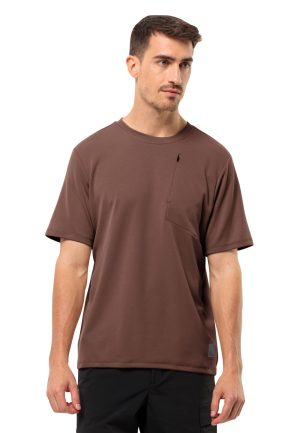 Jack Wolfskin Jack Wolfskin Bike Commute T-Shirt Men Funktionsshirt Herren XL brown Dark Rust – Dark Rust XL