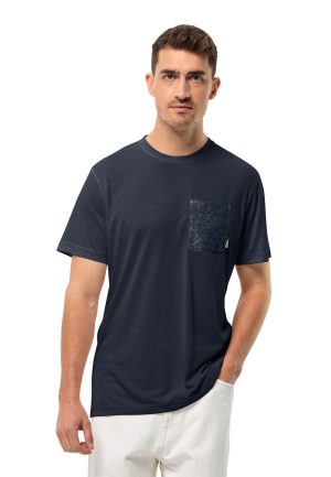Jack Wolfskin Jack Wolfskin Pocket Karana T-Shirt Men Funktionsshirt Herren S blue night blue – night blue S