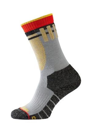 Jack Wolfskin Jack Wolfskin SKI Merino Sock H C Kids Merino Skisocken Kinder 34-36 grey Dark Grey – Dark Grey 34-36