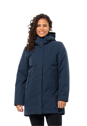 Jack Wolfskin Jack Wolfskin Salier Coat Wasserdichter Wintermantel Damen XL blue night blue – night blue XL