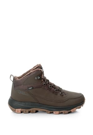 Jack Wolfskin Jack Wolfskin Everquest Texapore Mid Men Wasserdichte Winterschuhe Herren 39.5 brown cold coffee – cold coffee 39.5