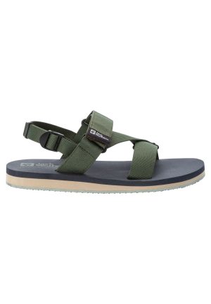 Jack Wolfskin Jack Wolfskin Urban Entdeckung Belts Sandal Men Sandale Herren 45 green Thyme Green – Thyme Green 45