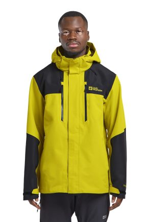 Jack Wolfskin Jack Wolfskin Jasper 2L Jacket Men Wasserdichte Regenjacke mit Kapuze Herren XXXL yellow chartreuse – chartreuse XXXL