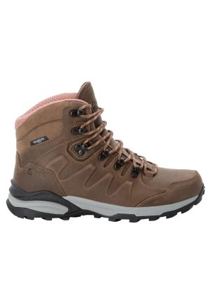 Jack Wolfskin Jack Wolfskin Refugio Prime Texapore Mid Women Wasserdichte Wanderschuhe Damen 41 brown fawn – fawn 41