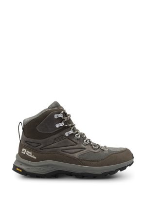 Jack Wolfskin Jack Wolfskin Cyrox Texapore Mid Men Wasserdichte Wanderschuhe Herren 46 brown cold coffee – cold coffee 46