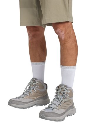 Jack Wolfskin Jack Wolfskin Cyrox Texapore Mid Men Wasserdichte Wanderschuhe Herren 45 grey pebble – pebble 45