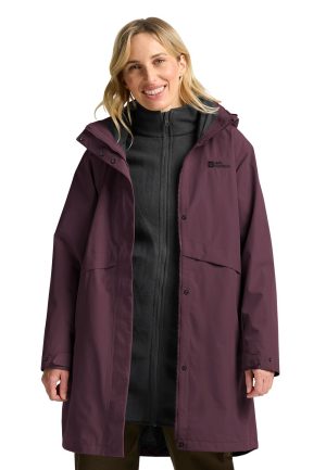 Jack Wolfskin Jack Wolfskin Baylight 3in1 Coat Women 3 in 1 Mantel Damen XS purple amaranth – amaranth XS