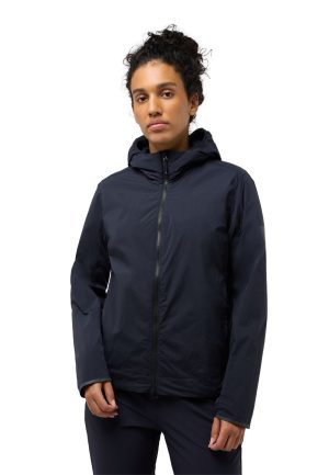 Jack Wolfskin Jack Wolfskin Bike Commute Extended Version Jacket Women Isolationsjacke Damen XS blue dark navy – dark navy XS