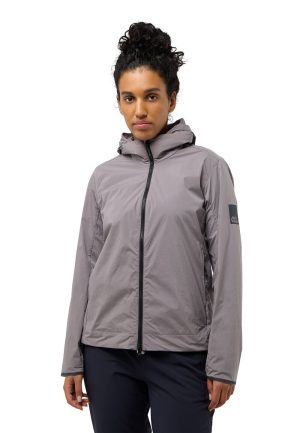 Jack Wolfskin Jack Wolfskin Bike Commute Extended Version Jacket Women Isolationsjacke Damen S purple dark taupe – dark taupe S