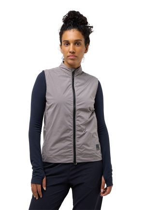 Jack Wolfskin Jack Wolfskin Bike Commute Extended Version Vest Women Isolationsweste Damen XL purple dark taupe – dark taupe XL