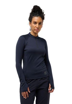 Jack Wolfskin Jack Wolfskin Bike Commute HZ Women Funktionsshirt Damen XL blue dark navy – dark navy XL