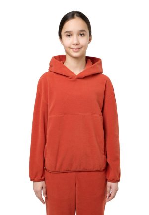 Jack Wolfskin Jack Wolfskin Smileyworld Hoody Youth Hoodie aus Fleece Kinder XL red intense rust – intense rust XL