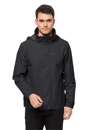 Jack Wolfskin Jack Wolfskin Stormy Point 2L Jacket Men Regenjacke Herren XL black black – black XL