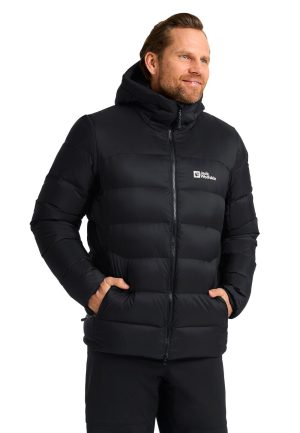 Jack Wolfskin Jack Wolfskin Nebelhorn Down Hoody Men RDS Daunenjacke Herren XXXL black black – black XXXL