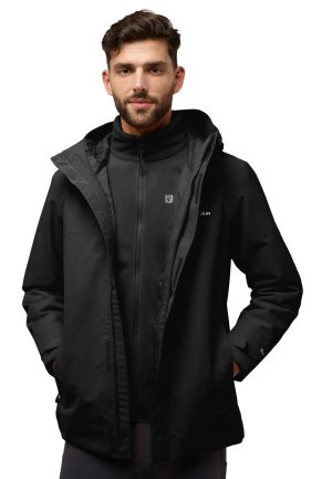 Jack Wolfskin Jack Wolfskin Altenberg 3in1 Jacket Men 3 in 1 Jacke Herren L black black – black L