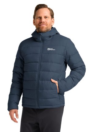 Jack Wolfskin Jack Wolfskin Ather Down Hoody Men RDS Daunenjacke Herren XXL multi color midnight sky / dark navy – midnight sky / dark navy XXL