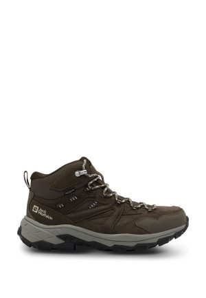 Jack Wolfskin Jack Wolfskin Vojo Tour Backlength Texapore Mid Men Wasserdichte Wanderschuhe Herren 45 brown cold coffee – cold coffee 45