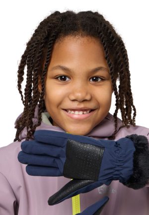 Jack Wolfskin Jack Wolfskin Highloft Glove Kids Softshell-Handschuhe Kinder 116 blue night blue – night blue 116